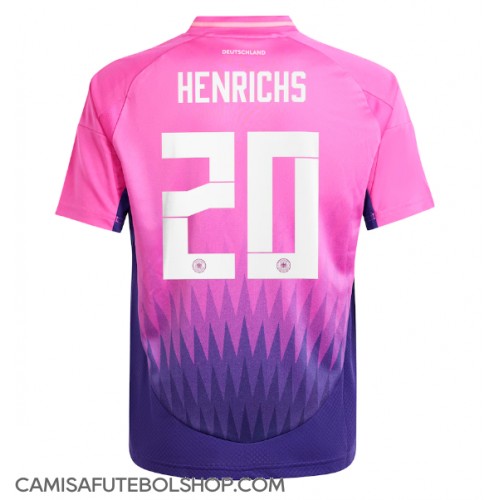 Camisa de time de futebol Alemanha Benjamin Henrichs #20 Replicas 2º Equipamento Europeu 2024 Manga Curta